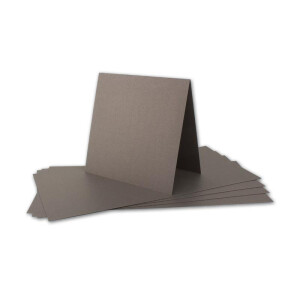 ARTOZ NORDANA 150x Quadratisches Faltkarten-Set mit Umschlägen - brown glow - 300 g/m² - 15,5 x 15,5 cm - schimmerndes Papier zum Basteln & Drucken