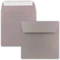 ARTOZ NORDANA 150x Quadratisches Faltkarten-Set mit Umschlägen - brown glow - 300 g/m² - 15,5 x 15,5 cm - schimmerndes Papier zum Basteln & Drucken
