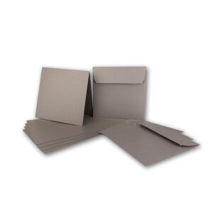 ARTOZ NORDANA 200x Quadratisches Faltkarten-Set mit Umschlägen - brown glow - 300 g/m² - 15,5 x 15,5 cm - schimmerndes Papier zum Basteln & Drucken