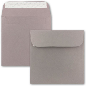 ARTOZ NORDANA 200x Quadratisches Faltkarten-Set mit Umschlägen - brown glow - 300 g/m² - 15,5 x 15,5 cm - schimmerndes Papier zum Basteln & Drucken