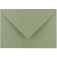 25x Vintage Brief-Umschläge DIN C5 Kraftpapier 120 g/m² - 157 x 225 mm - grün Recycling - Nassklebung Spitzklappe - UmWelt by GUSTAV NEUSER