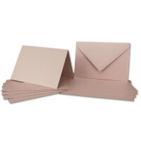 ARTOZ NORDANA 100x DIN B6 Faltkarten-Set mit DIN B6 Umschlägen - rose glow - 300 g/m² - 12 x 16,9 cm - schimmerndes Papier zum Basteln & Drucken