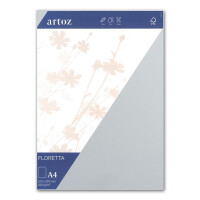 ARTOZ FLORETTA 150x DIN A4 Bogen - light blue - 200 g/m² - 29,7 x 21 cm - pastellfarbenes Papier zum Basteln & Drucken