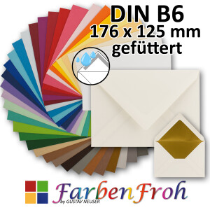 Brief-Umschl&auml;ge DIN B6 - 12,5 x 17,6 cm -...