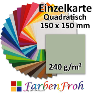 quadratische Einzelkarte - 15,0 x 15,0 cm - 240...