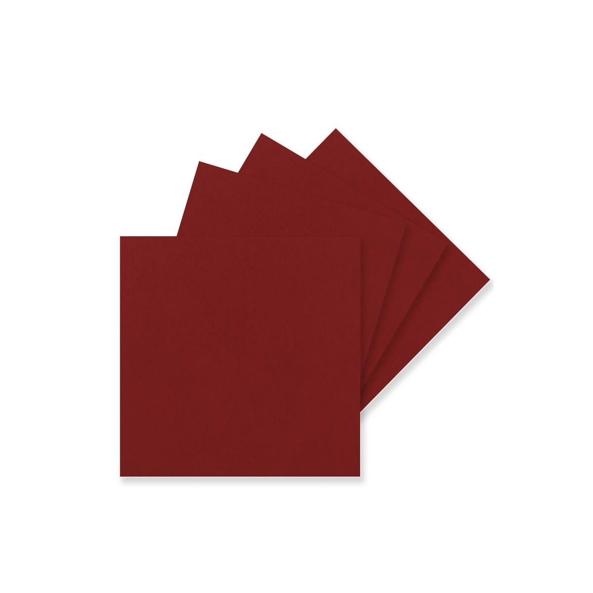 Postkarten Bastelkarton in Ton-Papier Qualität 15 x 15 cm in Naturweiß blanko Bastel-Karten 100 Einzel-Karten Quadratisch - 240 g/m² Weiß 