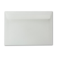 50x Briefumschläge DIN C5 - 162 x 229 mm - transparent-