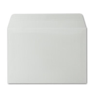 50x Briefumschläge DIN C5 - 162 x 229 mm - transparent-