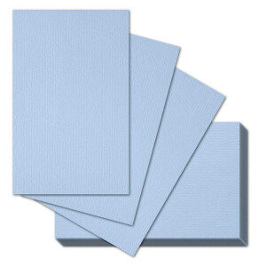 25x ARTOZ A7 Karten, ungefalzt - 6,6 x 10,3 cm - Pastellblau (Blau) - Mini-Kärtchen - 220 g/m² - Tischdeko, Tischkarten, Visitenkarten - Serie 1001