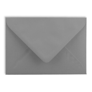 25x kleine Mini-Umschläge in Graphit-Grau mit Goldfutter - DIN C7 - 8,1 x 11,4 cm - Nassklebung - 120g/m² - kleine Briefumschläge für Gutscheine, Geldgeschenke