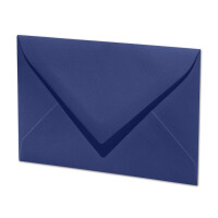 25x ARTOZ A7 Karten-Set - Mini Kärtchen mit Umschlägen - 6,6 x 10,3 cm - Classic Blue (Blau) - Geschenkanhänger, Präsente, Gutscheine - Serie 1001
