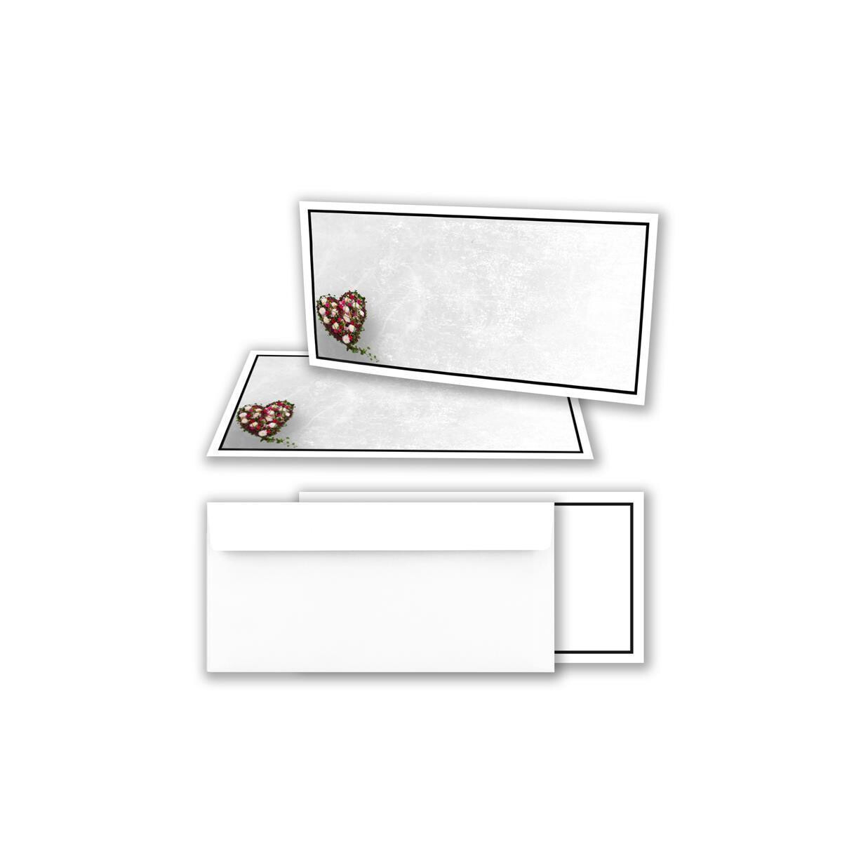 The Calendar King – Set Mit 20 Trauerkarten Inkl. Umschlägen, 148x210 Mm, Premium-Karton