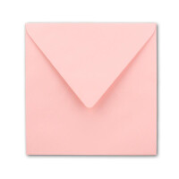25x Quadratisches Faltkarten-Set inkl. Briefumschläge und extra viele Einlegeblätter - 15 x 15 cm - Rosa - FarbenFroh by GUSTAV NEUSER