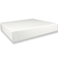 1 Geschenkschachtel Quadratisch - Weiss mit Deckel - Innen-Maße: 24x24x4 cm - Geschenkbox,Aufbewahrungsbox,Fotobox,Archivschachtel,Dokumentenbox