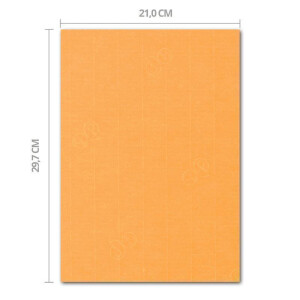 ARTOZ 75x Briefpapier - Mango DIN A4 297 x 210 mm - Edle Egoutteur-Rippung - Hochwertiges Designpapier Urkundenpapier