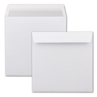 Briefumschläge Quadratisch 220 x 220 mm  -  Weiß 