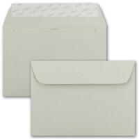 ARTOZ FLORETTA 75x DIN A5 Faltkarten-Set mit DIN C5 Umschlägen - light grey - 21 x 14,8 cm - 200 g/m² - pastellfarbenes Papier