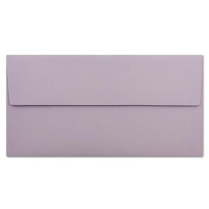25 Brief-Umschläge DIN Lang - Lila - 110 g/m² - 11 x 22 cm - sehr formstabil - Haftklebung - Qualitätsmarke: FarbenFroh by GUSTAV NEUSER