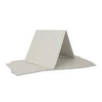 ARTOZ FLORETTA 75x quadratische Faltkarten-Set mit Umschlägen - light grey - 15,5 x 15,5 cm - 200 g/m² - pastellfarbenes Papier