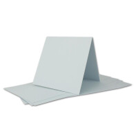 ARTOZ FLORETTA 100x quadratische Faltkarten-Set mit Umschlägen - light blue - 15,5 x 15,5 cm - 200 g/m² - pastellfarbenes Papier
