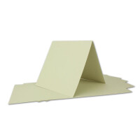 ARTOZ FLORETTA 150x quadratische Faltkarten-Set mit Umschlägen - light green - 15,5 x 15,5 cm - 200 g/m² - pastellfarbenes Papier