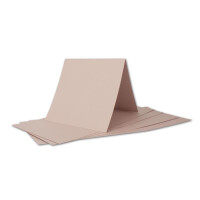 ARTOZ FLORETTA 25x quadratische Faltkarten-Set mit Umschlägen - light rose - 15,5 x 15,5 cm - 200 g/m² - pastellfarbenes Papier