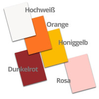 50 DIN A4 Papier-bögen Farbenmix-Paket 1 - Planobogen -