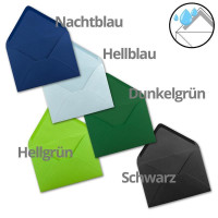 50 Briefumschläge - Farbenmix-Paket 1 - DIN C5 Kuverts 22,0 x 15,4 cm - Kuverts mit Nassklebung ohne Fenster für Gruß-Karten & Einladungen - Serie FarbenFroh