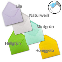 50 Briefumschläge - Farbenmix-Paket 2 - DIN C5 Kuverts 22,0 x 15,4 cm - Kuverts mit Nassklebung ohne Fenster für Gruß-Karten & Einladungen - Serie FarbenFroh