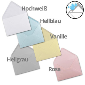 400 Briefumschläge - Farbenmix-Paket 2 - DIN C5 Kuverts 22,0 x 15,4 cm - Kuverts mit Nassklebung ohne Fenster für Gruß-Karten & Einladungen - Serie FarbenFroh