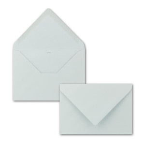 ARTOZ FLORETTA 100x DIN B6 Faltkarten-Set mit DIN B6 Umschlägen - light blue - 12 x 16,9 cm - 200 g/m² - pastellfarbenes Papier