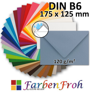 Serie FarbenFroh® Nassklebung ohne Fenster 100 Stück Brief-Umschläge in Vanille DIN C5 Kuverts 22,0 x 15,4 cm Grußkarten Weihnachten