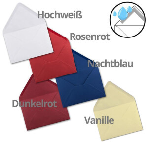 300 Briefumschläge - Farbenmix-Paket 3 - DIN C5 Kuverts 22,0 x 15,4 cm - Kuverts mit Nassklebung ohne Fenster für Gruß-Karten & Einladungen - Serie FarbenFroh