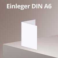 Einleger - DIN A6 - wei&szlig;, creme, transparent -...