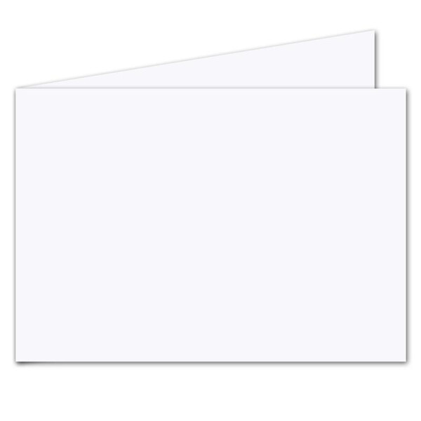 150x faltbares Einlege-Papier für A6 Faltkarten - Querdoppelt - hochweiß - 100 x 286 mm (100 x 143 mm gefaltet)) -  hochwertig mattes Papier von GUSTAV NEUSER