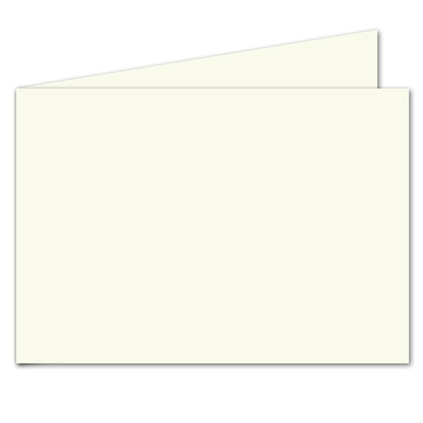 2000x faltbares Einlege-Papier für A6 Faltkarten - Querdoppelt - cremefarben - 100 x 286 mm (100 x 143 mm gefaltet)) -  hochwertig mattes Papier von GUSTAV NEUSER