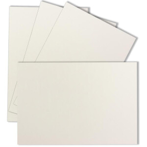 150x Einzelkarten Din A7 10,5x7,3 cm 240 g/m² Naturweiß (Weiß) - blanko Mini-Karten ideal zum Selbstgestalten für Geschenkanhänger, Namenskarten & Visitenkarten