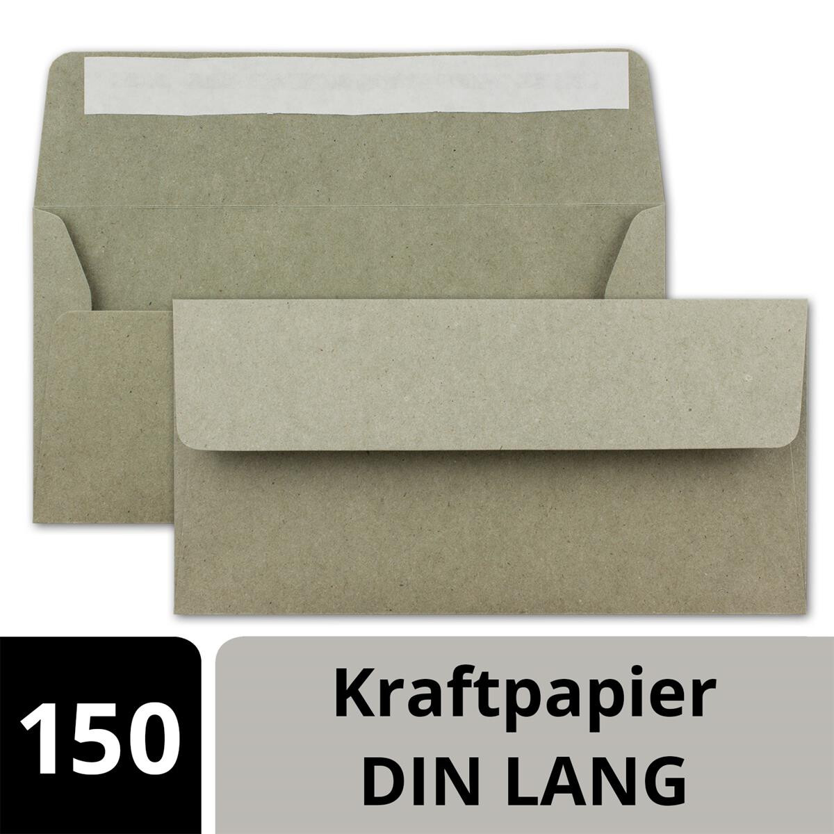 100 Kraftpapier Umschläge mit 100 Blanko 100 Kraftpapier Umschläge mit 100 Blanko