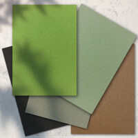 50x Vintage Kraftpapier Farbenmix-Paket - DIN A4 - 240 g/m² - Recycling-Papier, ökologisch Bastel-Papier - UmWelt by GUSTAV NEUSER