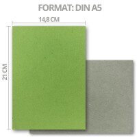 400x Vintage Kraftpapier Farbenmix-Paket - DIN A5 - Recycling-Papier,  ökologisch Bastel-Papier - UmWelt by GUSTAV NEUSER®