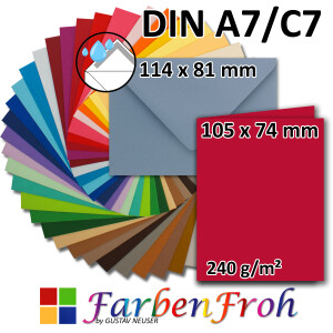 Neuser FarbenFroh Doppelkarten A7, hochdoppelt mit C7...