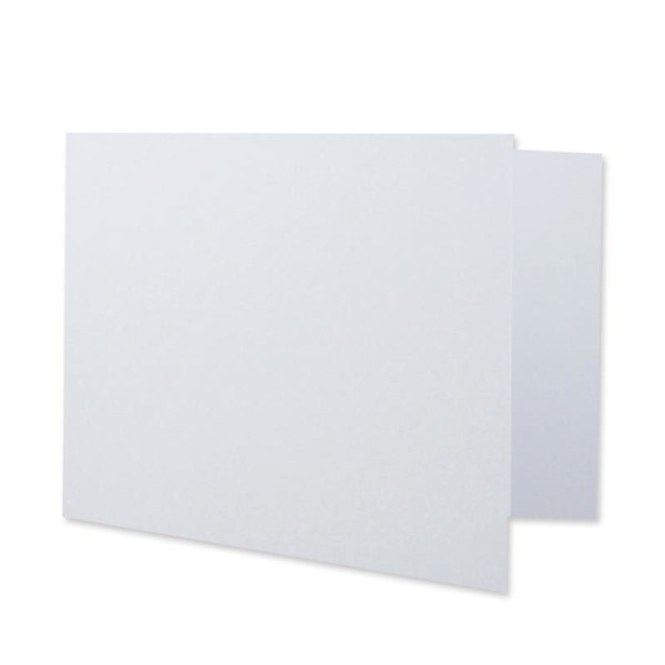 75x Faltkarten DIN A7 quer in Hochweiß (Weiß) - 10,5 x 7,4 cm - Grammatur: 240 g/m² - Kleine Doppelkarten blanko zum Selbstgestalten und Bedrucken