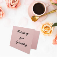 300x Faltkarten DIN A7 quer in Rosa - 10,5 x 7,4 cm - Gramma