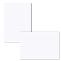 50x einfaches Einlege-Papier für A5 Faltkarten - hochweiß - 146 x 228 mm (14,6 x 22,8 cm) - ohne Falz -  hochwertig mattes Papier von GUSTAV NEUSER