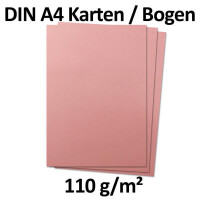 400x DIN A4 Papier - Altrosa (Rosa) - 110 g/m² - 21 x 29,7 cm - Briefpapier Bastelpapier Tonpapier Briefbogen - FarbenFroh by GUSTAV NEUSER