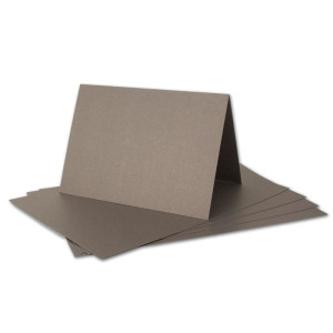 ARTOZ NORDANA 15x DIN B6 Faltkarten-Set mit DIN B6 Umschlägen - brown glow - 300 g/m² - 12 x 16,9 cm - schimmerndes Papier zum Basteln & Drucken