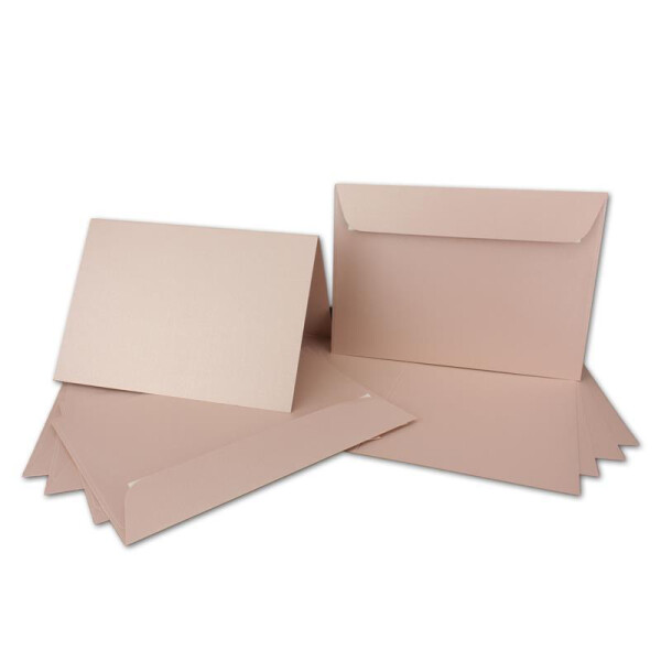 ARTOZ NORDANA Set Di 15 Biglietti Pieghevoli Con Buste DIN B6 - Carta Lucida 300 G/m², 12x16,9 Cm, Per Inviti Di Nozze, Compleanno E Fai Da Te