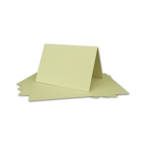 ARTOZ FLORETTA 15x DIN A5 Faltkarten-Set mit DIN C5 Umschlägen - light green - 21 x 14,8 cm - 200 g/m² - pastellfarbenes Papier