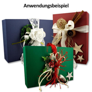 Hochwertige Aufbewahrungs- und Geschenkboxen - 40 Stück - DIN A4 - bunt mit dunklen Farben  - 302 x 213 x 70 mm - Ideal für Geschenke und zur Aufbewahrung von Dokumenten