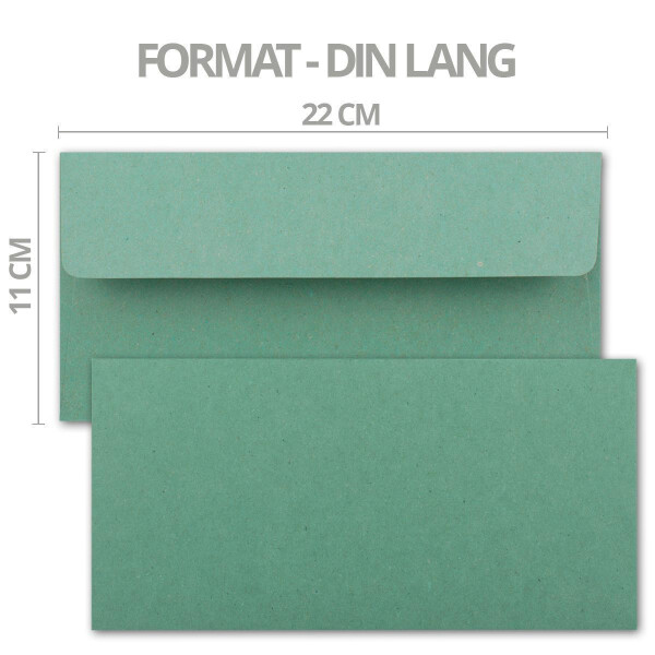 Farbige Briefumschläge - Grün (Mint